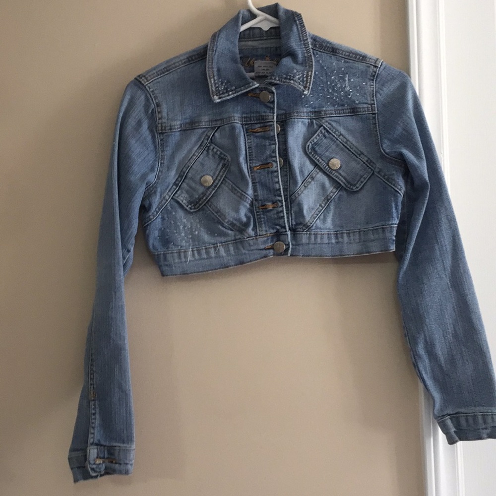Beaded jean jacket